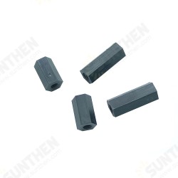 320Pcs M3 Plastic Nylon Single /Double-Pass Hexagon Isolation Column with Screw Nut Gasket Combination Set