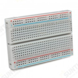 3Pcs 8.5x5.5cm 400 Tie Points 400 Holes Solderless Breadboard Bread Board 3Pcs 8.5x5.5cm 400 Tie Points 400 Holes Solderless Breadboard Bread Board