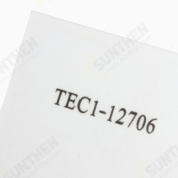 3Pcs TEC1-12706 40x40mm Thermoelectric Cooler Peltier Plate 12V 60W 3Pcs TEC1-12706 40x40mm Thermoelectric Cooler Peltier Plate 12V 60W