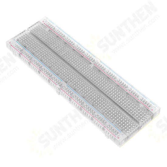 3pcs MB-102 MB102 Transparent Breadboard 830 Point Solderless PCB Bread Board Test Develop DIY