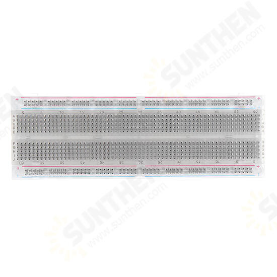 3pcs MB-102 MB102 Transparent Breadboard 830 Point Solderless PCB Bread Board Test Develop DIY