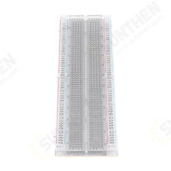 3pcs MB-102 MB102 Transparent Breadboard 830 Point Solderless PCB Bread Board Test Develop DIY