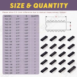 20 Different Types 74HCxx and 74LSxx Series L0gic IC Assortment Kit with Container Low-Power Schottky L0gic IC Series Shift Output Registers IC chip 20 Different Types 74HCxx and 74LSxx Series L0gic IC Assortment Kit with Container Low-Power Schottky L0gic IC Series Shift Output Registers IC chip
