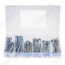 42Pcs M4*32-M6*65 Expansion Bolt Gypsum Board Expansion Screw Combination Kit