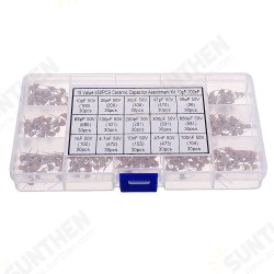 450pcs 15 Value Monolithic Capacitor Set 50v Multi-layer Assortment Box 10pf To 100nf Electronic Components Capacitor Kit 450pcs 15 Value Monolithic Capacitor Set 50v Multi-layer Assortment Box 10pf To 100nf Electronic Components Capacitor Kit