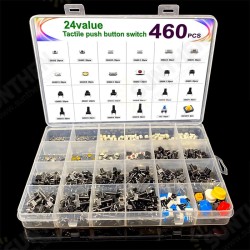 460PCS Tact Switch Push Button Switch Micro Switch For Car Remot/TV/Toys/Home Use Button Caps Kit 460PCS Tact Switch Push Button Switch Micro Switch For Car Remot/TV/Toys/Home Use Button Caps Kit