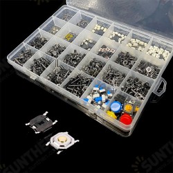460PCS Tact Switch Push Button Switch Micro Switch For Car Remot/TV/Toys/Home Use Button Caps Kit 460PCS Tact Switch Push Button Switch Micro Switch For Car Remot/TV/Toys/Home Use Button Caps Kit