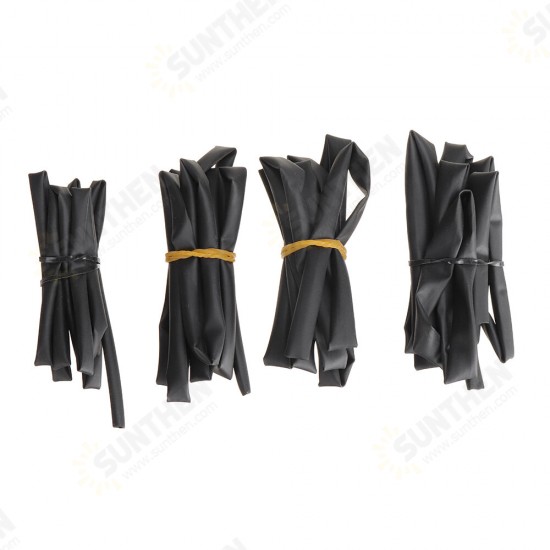 4Pcs 3mm 4mm 5mm 6mm Heat Shrinkable Tube Suit with Bag