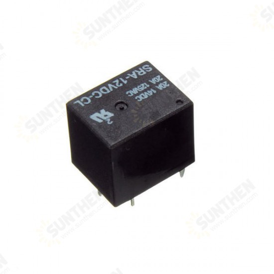 5 Pin Relay 12V DC 20A Coil Power Relay SRA-12VDC-CL 5 Pin Relay 12V DC 20A Coil Power Relay SRA-12VDC-CL