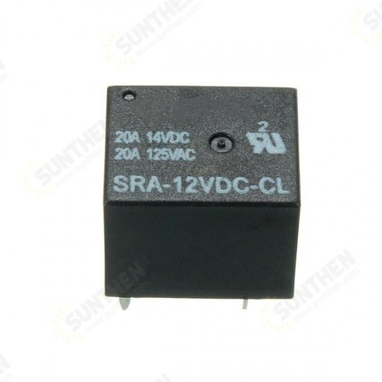 5 Pin Relay 12V DC 20A Coil Power Relay SRA-12VDC-CL 5 Pin Relay 12V DC 20A Coil Power Relay SRA-12VDC-CL