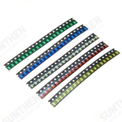 500Pcs 5 Colors 100 Each 1206 LED Diode Assortment SMD LED Diode Kit Green/RED/White/Blue/Yellow 500Pcs 5 Colors 100 Each 1206 LED Diode Assortment SMD LED Diode Kit Green/RED/White/Blue/Yellow