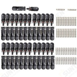 50PCS Solar Connector Male to Female Solar Plug Connector for Solar Panels and Photovoltaic Systems 50PCS Solar Connector Male to Female Solar Plug Connector for Solar Panels and Photovoltaic Systems