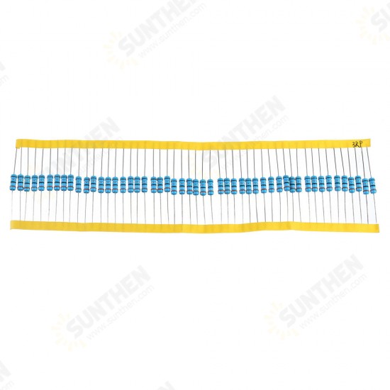 50Pcs 1W Metal Film Resistor 1% 3.9R 3.9 Ohm