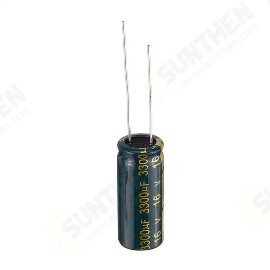 50pcs 16v 3300uf 10x25MM High frequency low ESR Radial Electrolytic Capacitor
