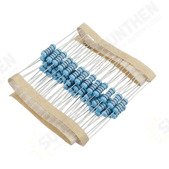 50pcs 1W 12000 Metal Film Resistor Resistance 1% 12K Ohm Resistor