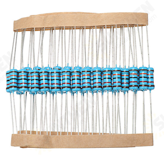 50pcs 1W 120KR Metal Film Resistor 1% 120K ohm Resistance