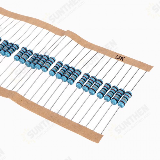 50pcs 1W 12R Metal Film Resistor 1% 12 ohm Resistance