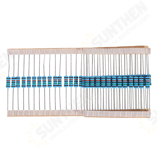 50pcs 1W 150KR Metal Film Resistor 1% 150K ohm Resistance