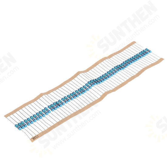 50pcs 1W 150KR Metal Film Resistor 1% 150K ohm Resistance