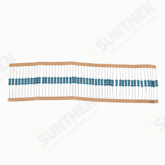 50pcs 1W 15R Metal Film Resistor 1% 15 ohm Resistance