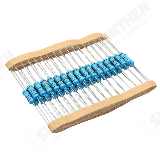 50pcs 1W 180KR Metal Film Resistor 1% 180K ohm Resistance