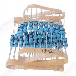 50pcs 1W 180R Metal Film Resistor 1% 180 ohm Resistance 50pcs 1W 180R Metal Film Resistor 1% 180 ohm Resistance