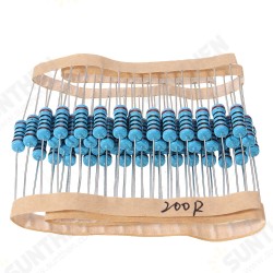 50pcs 1W 200R Metal Film Resistor 1% 200 ohm Resistance 50pcs 1W 200R Metal Film Resistor 1% 200 ohm Resistance