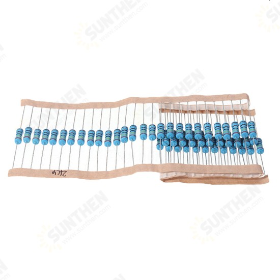 50pcs 1W 2.4KR Metal Film Resistor 1% 2.4K ohm Resistance