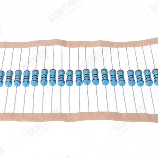 50pcs 1W 2.4KR Metal Film Resistor 1% 2.4K ohm Resistance