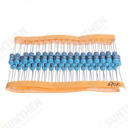 50pcs 1W 270KR Metal Film Resistor 1% 270K ohm Resistance 50pcs 1W 270KR Metal Film Resistor 1% 270K ohm Resistance