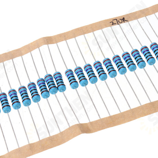 50pcs 1W 270R Metal Film Resistor 1% 270 ohm Resistance