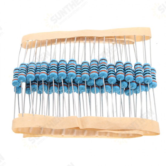 50pcs 1W 300KR Metal Film Resistor 1% 300K ohm Resistance