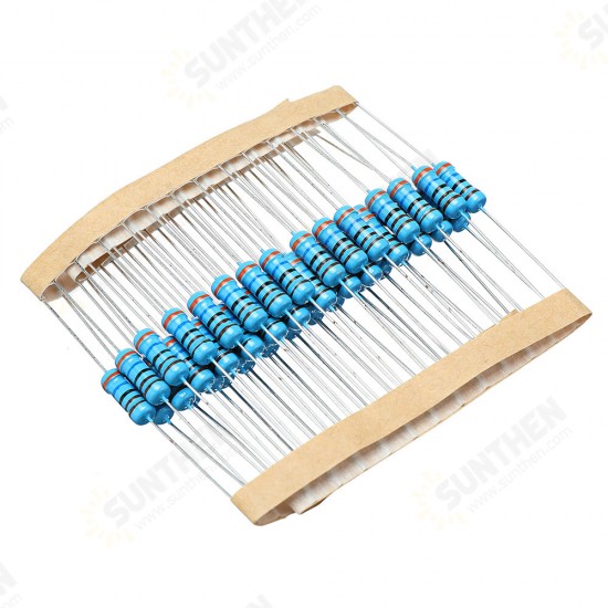50pcs 1W 3.6KR Metal Film Resistor 1% 3.6K ohm Resistance