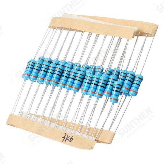50pcs 1W 3.6KR Metal Film Resistor 1% 3.6K ohm Resistance