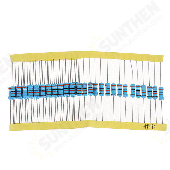 50pcs 1W 390KR Metal Film Resistor 1% 390K ohm Resistance