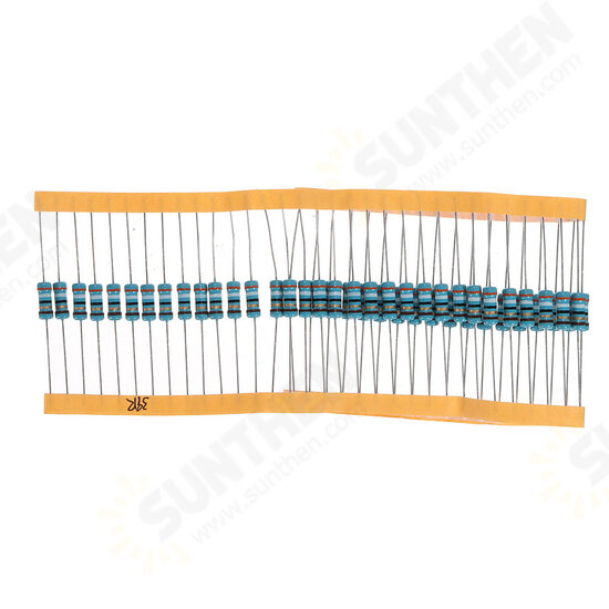 50pcs 1W 39R Metal Film Resistor 1% 39 ohm Resistance