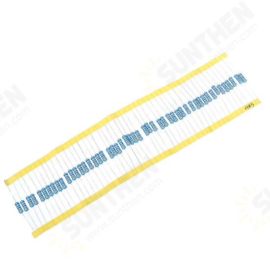 50pcs 1W 4.3KR Metal Film Resistor 1% 4.3K ohm Resistance