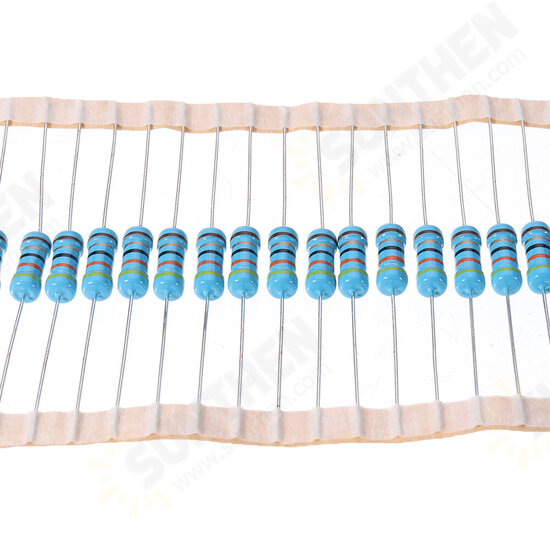 50pcs 1W 43R Metal Film Resistor 1% 43 ohm Resistance