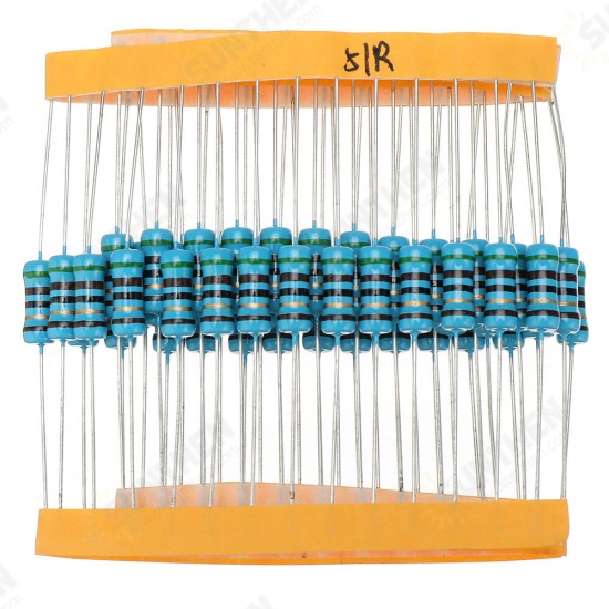 50pcs 1W 51R Metal Film Resistor 1% 51 ohm Resistance