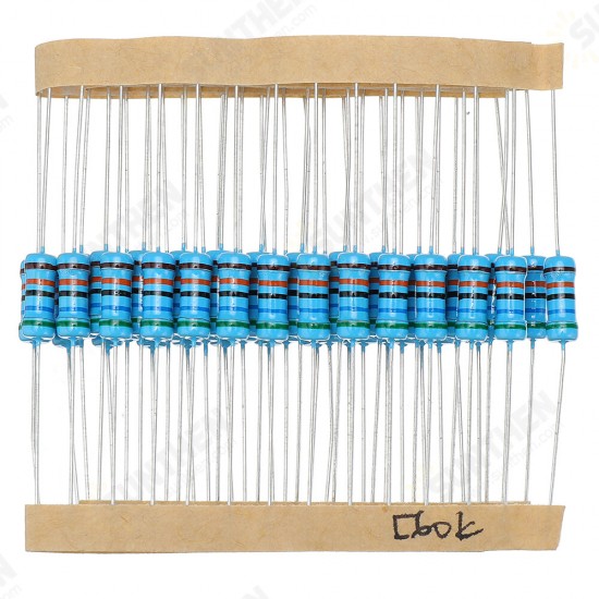 50pcs 1W 560KR Metal Film Resistor 1% 560K ohm Resistance