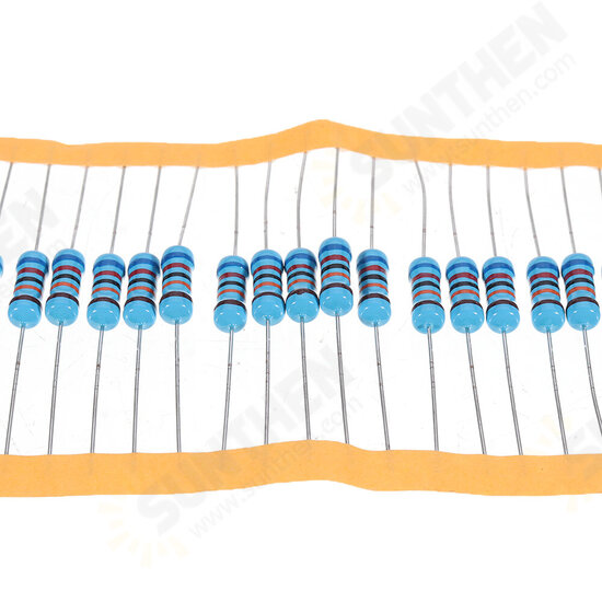 50pcs 1W 620KR Metal Film Resistor 1% 620K ohm Resistance