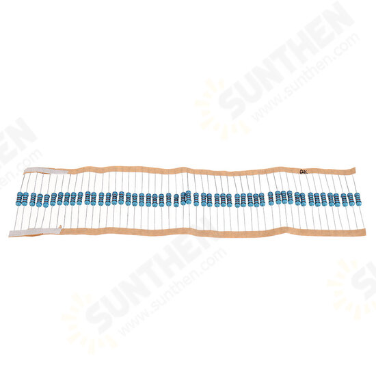 50pcs 1W 62KR Metal Film Resistor 1% 62Kohm Resistance