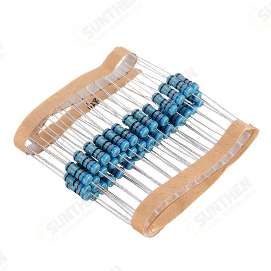 50pcs 1W 62R Metal Film Resistor 1% 62 ohm Resistance