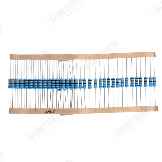 50pcs 1W 680KR Metal Film Resistor 1% 680K ohm Resistance