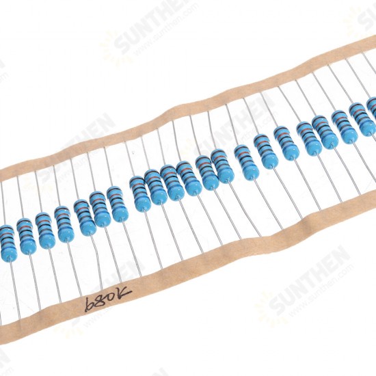 50pcs 1W 680KR Metal Film Resistor 1% 680K ohm Resistance