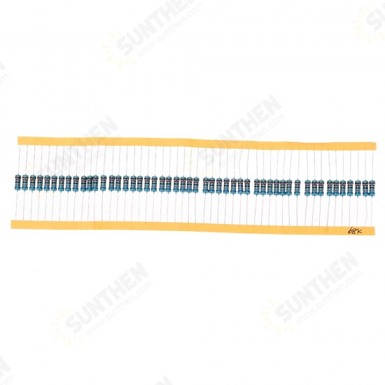 50pcs 1W 68KR Metal Film Resistor 1% 68K ohm Resistance