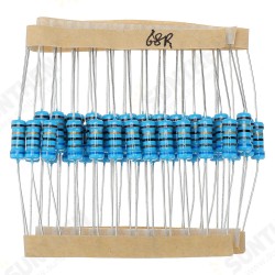 50pcs 1W 68R Metal Film Resistor 1% 68 ohm Resistance 50pcs 1W 68R Metal Film Resistor 1% 68 ohm Resistance