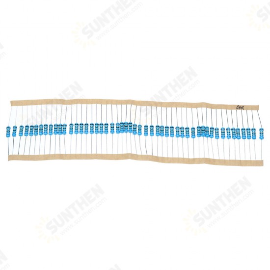 50pcs 1W 68R Metal Film Resistor 1% 68 ohm Resistance