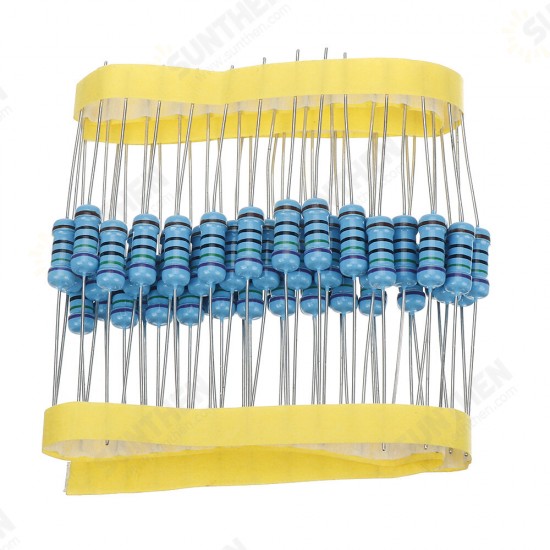 50pcs 1W 750R Metal Film Resistor 1% 750 ohm Resistance