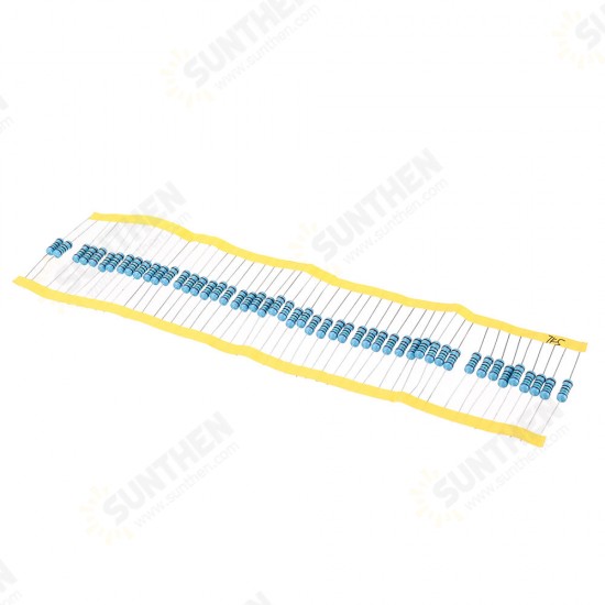 50pcs 1W 7.5KR Metal Film Resistor 1% 7.5K ohm Resistance